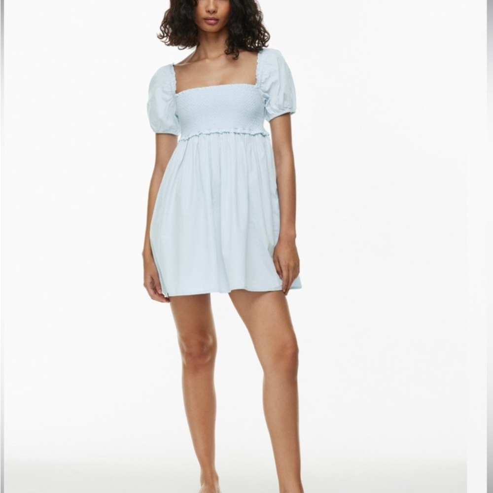 Sunday Best Blue Puff Sleeve Sundress